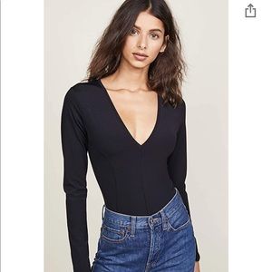 Free People Deep V bodysuit NWT